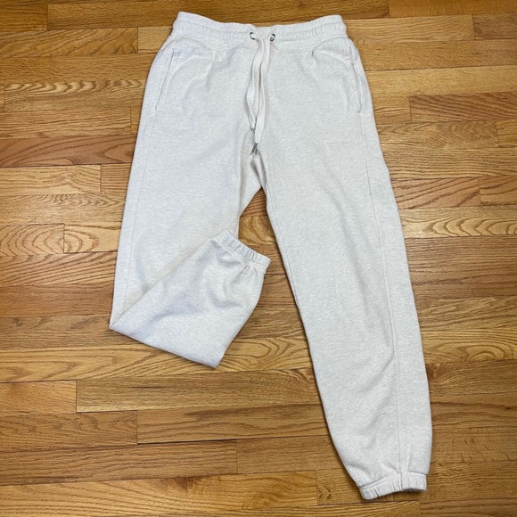 aerie Pants - Aerie Jogger Sweatpants Womens XS Cream Off White‎ Fleece Relaxed Cozycore